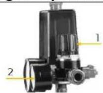 Zipper ZICOM24E - Régler la pression de sortie - 1