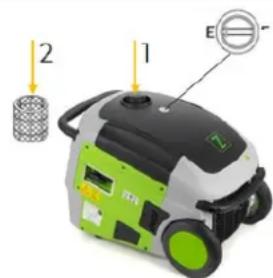 Zipper ZISTE3000IV - ¡No llene nunca el depósito con la máquina en marcha! - 1