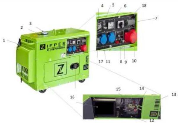 Zipper ZISTE7500DSH - Komponenten / components / Komponente / Composants - 2