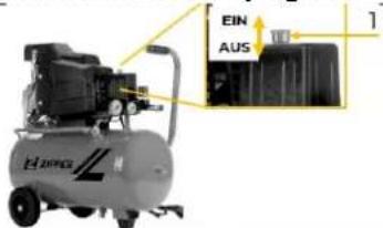 Zipper ZICOM50E - Accensione e spegnimento della macchina - 1
