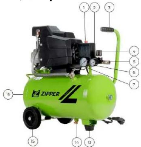 Zipper ZICOM50E - Komponenten / components / Composants / Componentes / Komponenty / Komponenty / Componente / Komponenter / Komponente / Sastavni dijelovi / Componenti - 1