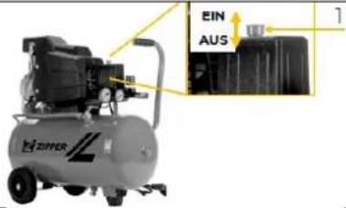 Zipper ZICOM50E - Allumer et éteindre la machine - 1