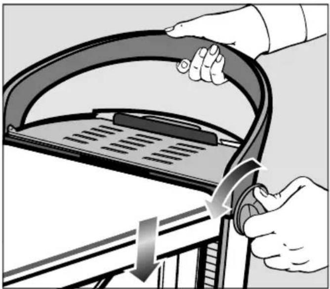 MIELE FashionMaster B 4826 - Régler la table de repassage sur la hauteur de travail la plus basse - 2