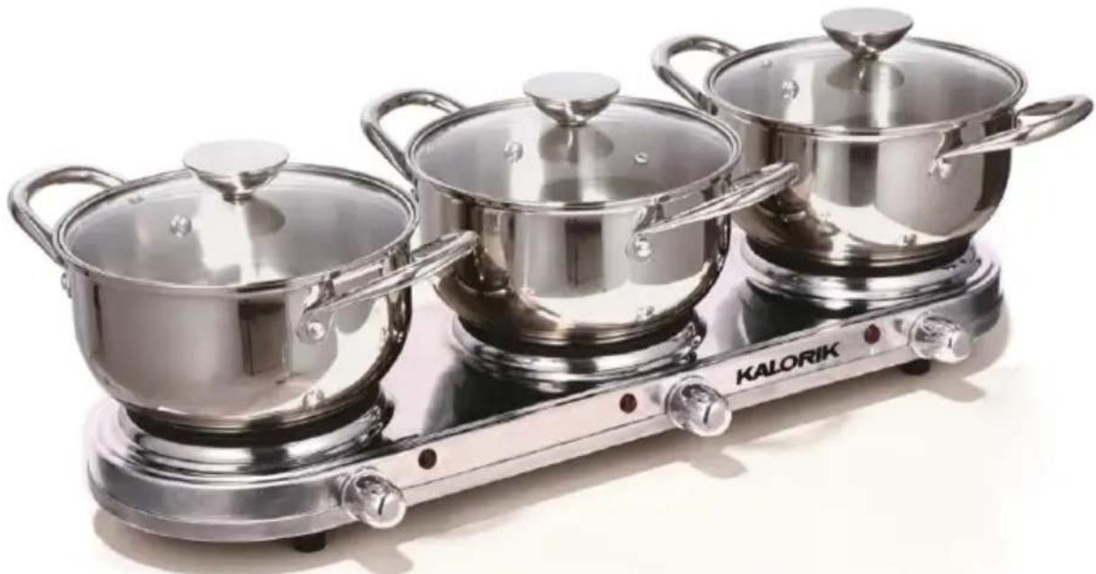 KALORIK EKP 47828 - RÉCHAUD ÉLECTRIQUE TRIPLE STYLE BUFFET - 1