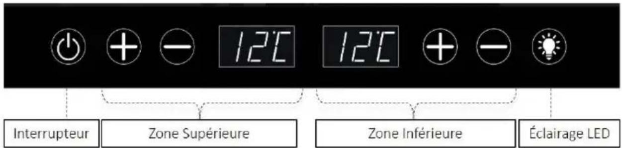 KALORIK WCL 44446 - CONTROLE DE LA TEMPERATURE ET AFFICHAGE - 1
