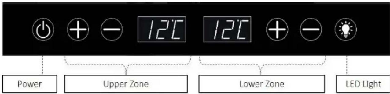 KALORIK WCL 44446 - TEMPERATURE SETTINGS AND DISPLAY - 1