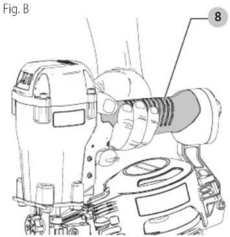Porter-Cable RN175C - Proper Hand Position (Fig. B) - 1