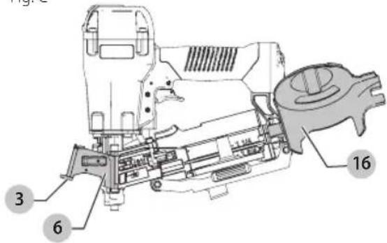 Porter-Cable RN175C - Carga de la herramienta (Fig. C–G) - 1