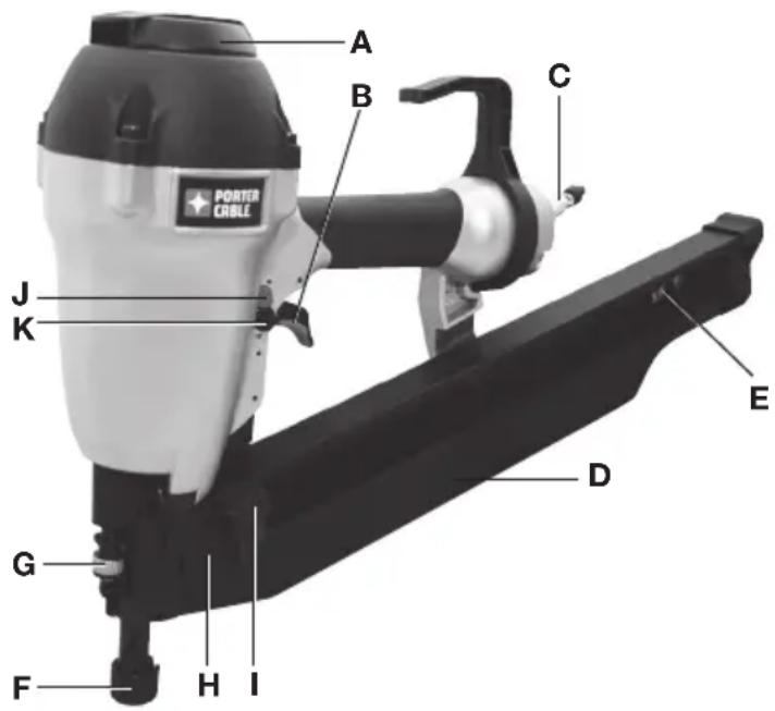 Porter-Cable FR350B - TOOL PARTS - 1