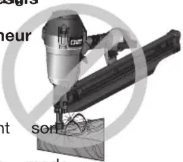 Porter-Cable FR350B - MODE DE DÉTENTE ACTIONNÉE PAR COUP CONTACT - 1