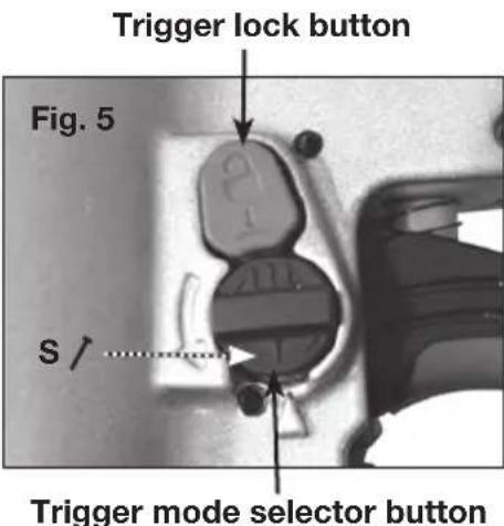 Porter-Cable FR350B - To operate the tool in Single sequential actuation mode: - 1