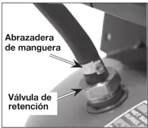Abrazadera de manguera Válvula de retención