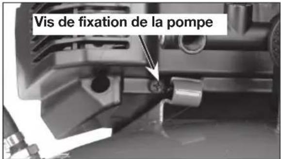 Vis de fixation de la pompe