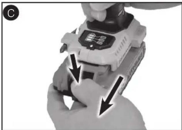 Porter-Cable PCCK607 - Operating Instructions Installing and Removing the Battery Pack From the Tool - 2