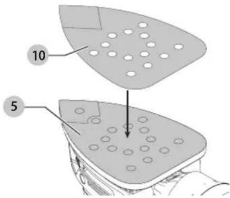 Porter-Cable PCCW201 - Attaching hook and loop sanding sheets (Fig. B) - 1