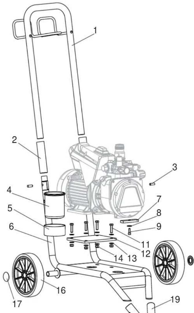 WAGNER Super Finish 23 Pro - SPARE PARTS LIST HOPPER - 2