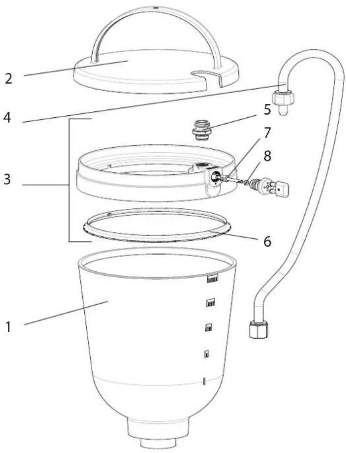 WAGNER Super Finish 23 Plus - ERSATZTEILLISTE ANSAUGSYSTEM - 3