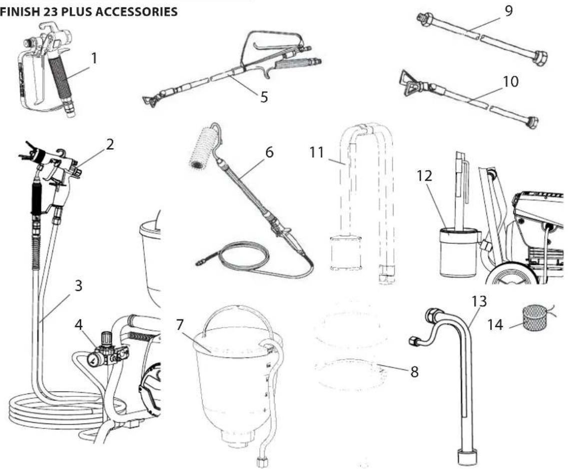 WAGNER Super Finish 23 Plus - SPARE PARTS AND ACCESSORIES - 1