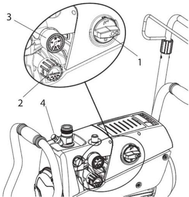 WAGNER Super Finish 23 Plus - VENTILATE UNIT (HYDRAULIC SYSTEM) IF THE SOUND OF INLET VALVE IS NOT AUDIBLE - 1