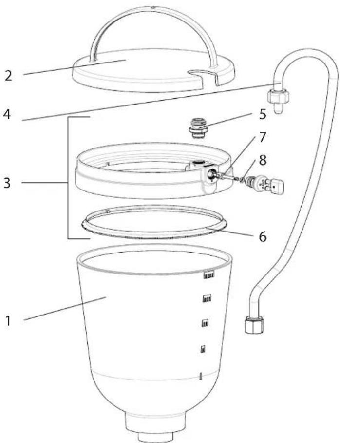 WAGNER Super Finish 23 Plus - SPARE PARTS LIST SUCTION SYSTEM (RIGID) - 3