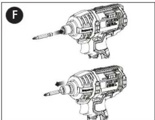 Porter-Cable PCC640 - PORTABROCAS DE LIBERACION RAPIDA -FIGURA f - 1