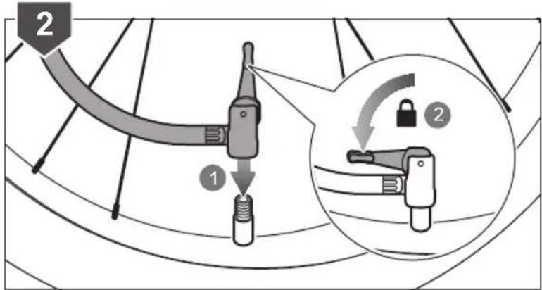 Diagram illustrating cable connector assembly with labeled parts and lock mechanism illustration