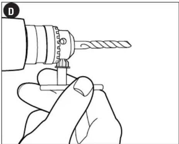Porter-Cable PC70THD - Fixation de la poignée latérale - (fig. C) - 3