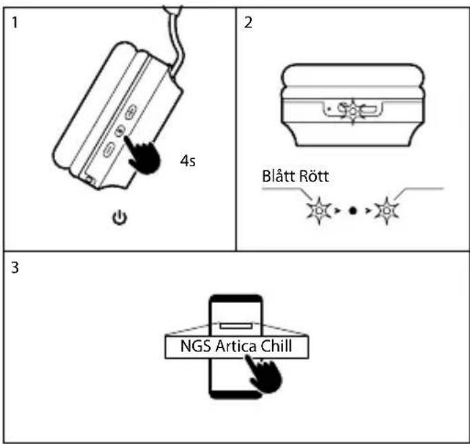 NGS Artica Chill - SLÅ PÅ/AV HÖRLURARNA - 1