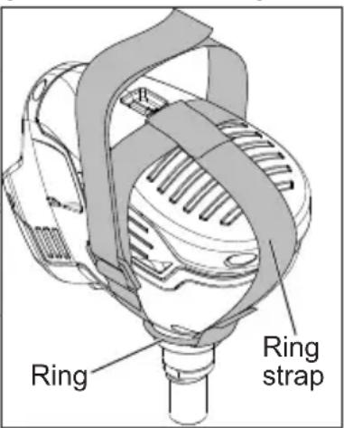 MILWAUKEE M12 245821 - Attaching the Optional Handstrap - 1