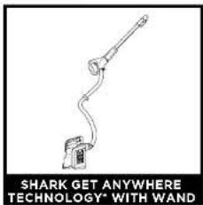 SHARK GET ANYWHERE TECHNOLOGY" WITH WAND