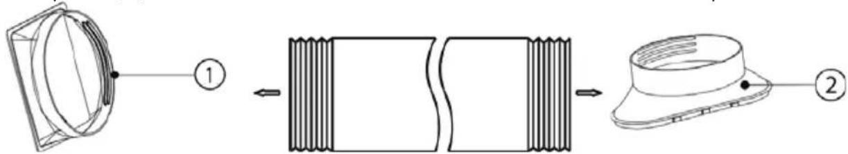 UNOLD Arctic 7K 86220 - INSTALLATION OF THE EXHAUST HOSE - 2