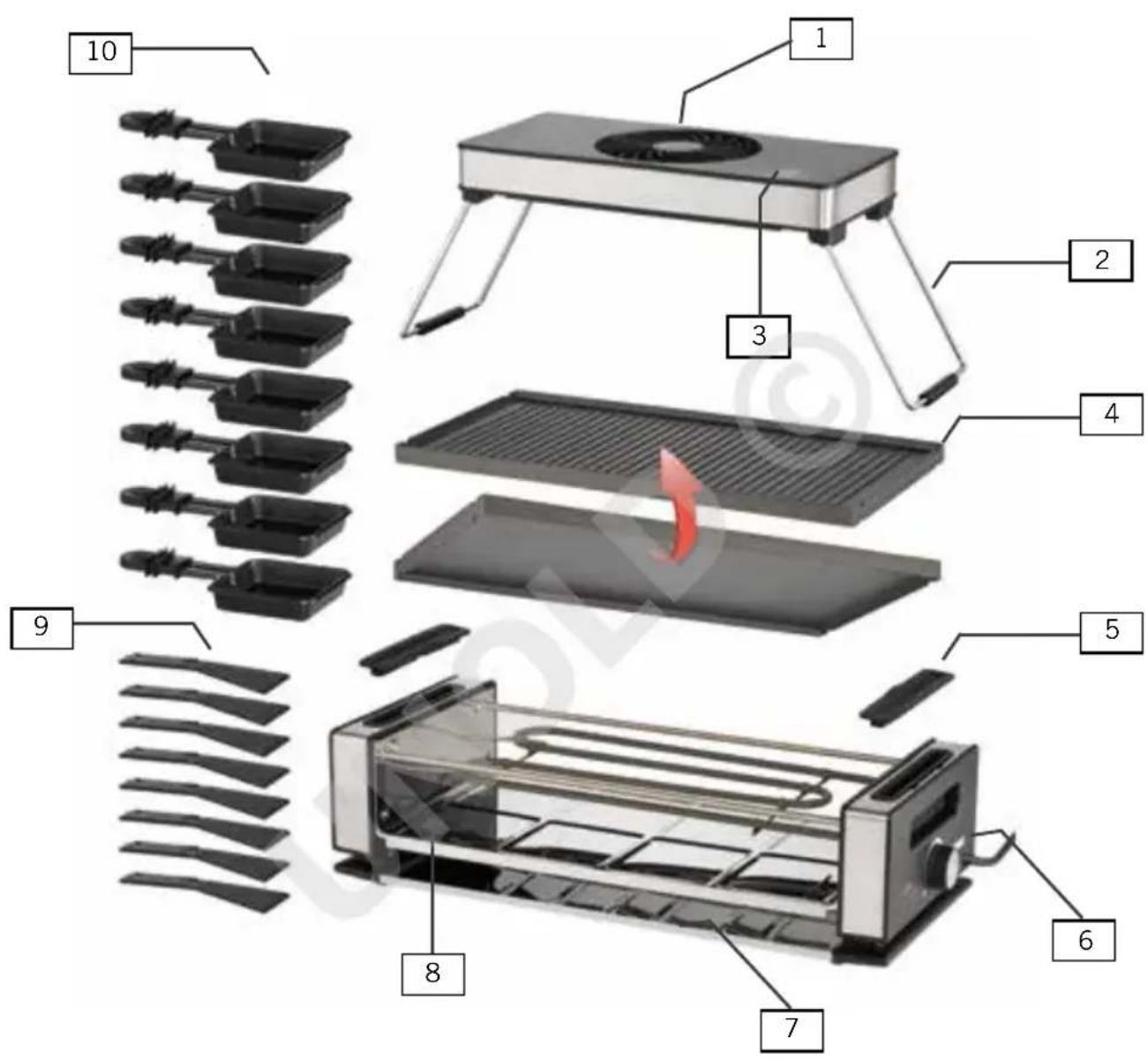 UNOLD Smokeless 48785 - EINZELTEILE - 1