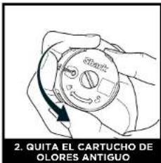 SHARK Stratos HZ3002 - REEMPLAZO DEL CARTUCHO DE OLORES - 4