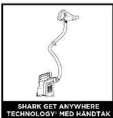 SHARK GET ANYWHERE TECHNOLOGY' MED HÄNDTAK