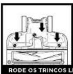SHARK ICZ300EUT - LIMPEZA OU SUBSTITUIÇÃO DOS ROLOS DE ESCOVA VERIFICAÇÃO DE OBSTRUÇÕES - 1