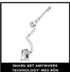 SHARK GET ANYWHERE TECHNOLOGY' MED RÖR