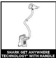 SHARK GET ANYWHERE TECHNOLOGY* WITH HANDLE