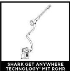 SHARK GET ANYWHERE TECHNOLOGY® MIT ROHR
