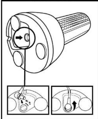 Technical diagram showing mechanical assembly with labeled parts and two inset views of a component detail