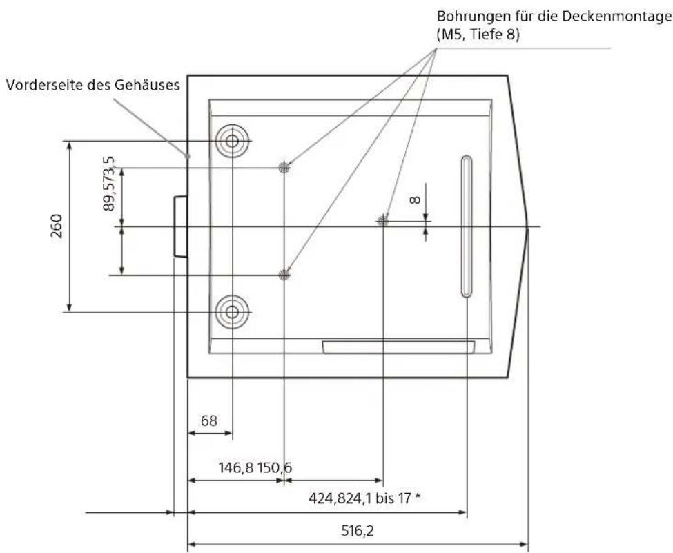 SONY VPLXW7000 - Abmessungen - 2
