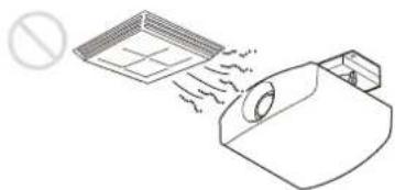SONY VPLXW7000 - Locations subject to direct cool or warm air from an air-conditioner - 1