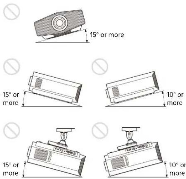 SONY VPLXW7000 - Tilting front/rear and left/right - 1