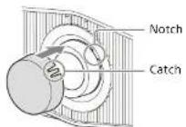 SONY VPLXW7000 - When attaching the lens cap - 1
