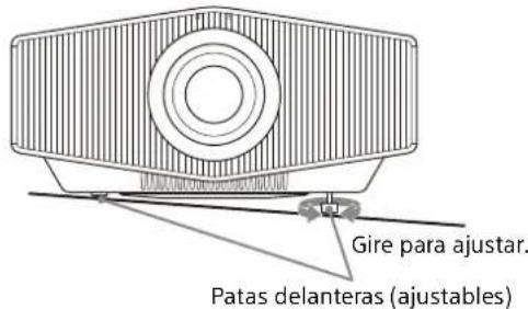 SONY VPLXW7000 - Para ajustar la inclinación de la superficie de instalación - 1