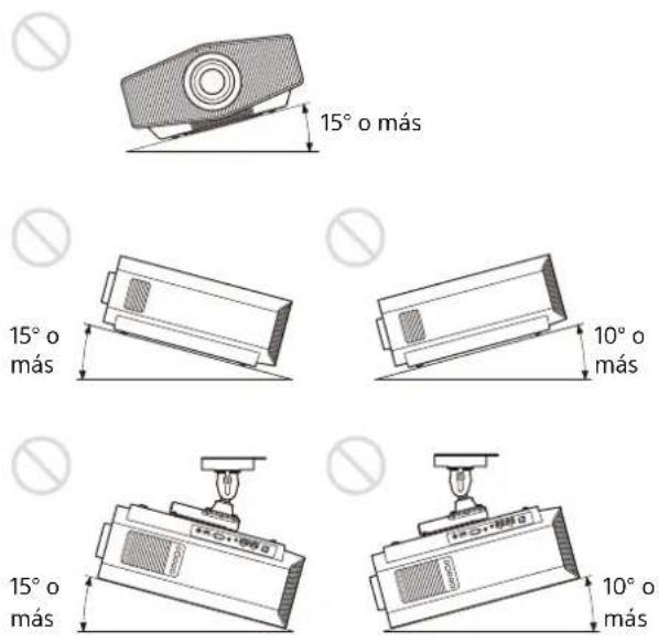 SONY VPLXW7000 - Inclinación hacia delante/atrás y a derecha/izquierda - 1