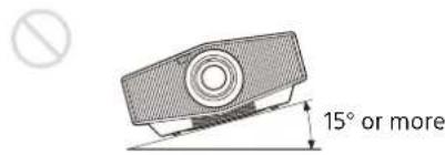 SONY VPLXW5000 - Tilting front/rear and left/right - 1