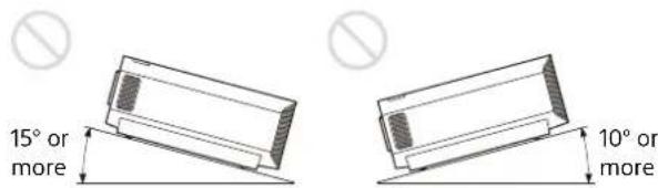 SONY VPLXW5000 - Tilting front/rear and left/right - 2