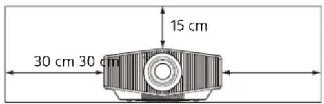 SONY VPLXW5000 - Cerca de paredes - 2