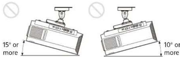 SONY VPLXW5000 - Tilting front/rear and left/right - 3