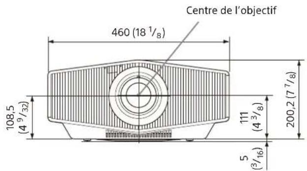 SONY VPLXW5000 - Dimensions - 1